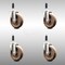 Service Caster 5 Inch 316SS High Temp Glass Filled Nylon 3/4 Inch Expanding Stem Caster Set SCC-SS316EX20S514-GFNSHT-34-4 - alternate 1